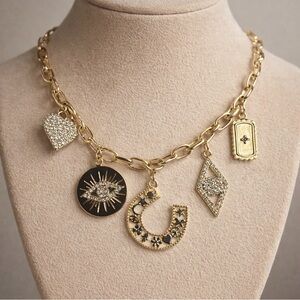 Jessica Simpson Charm Necklace New in Box